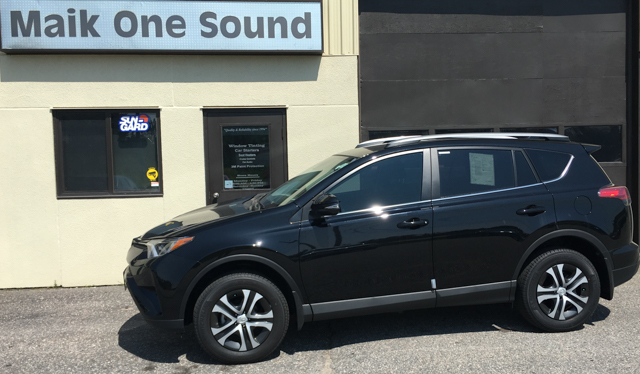 Toyota Rav4 2017 with professional window tint in North Bay